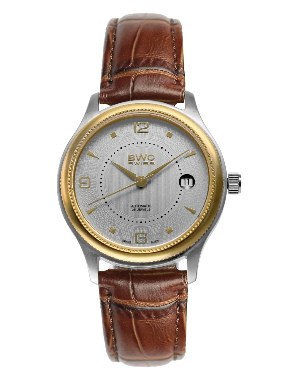 BWC-Swiss 20015.52.08 automatisch horloge 38,5 mm saffier